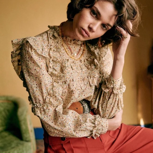 Sezane Emmy Blouse - Picture 1 of 7